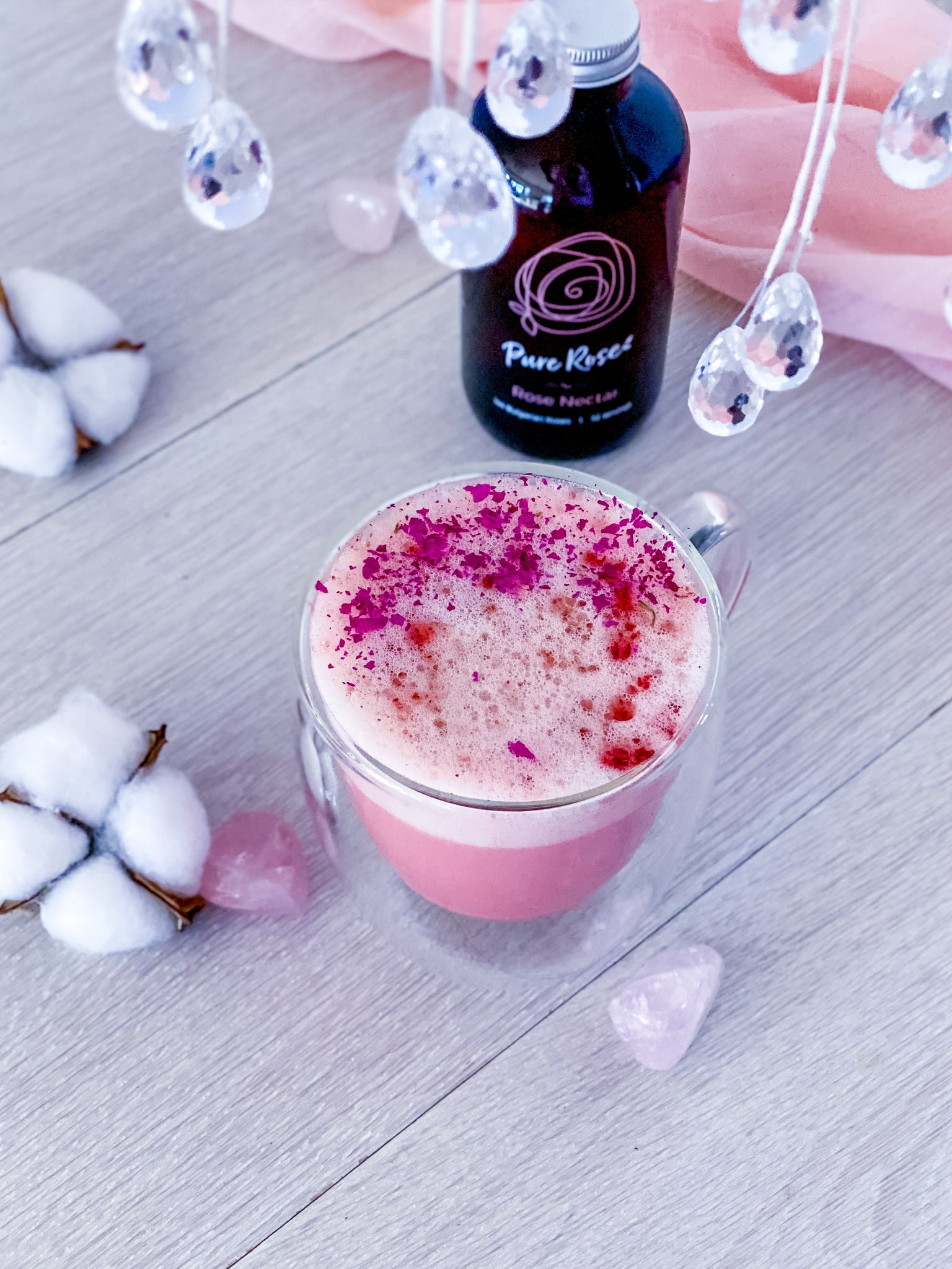 Healthy Rose Beet Latte