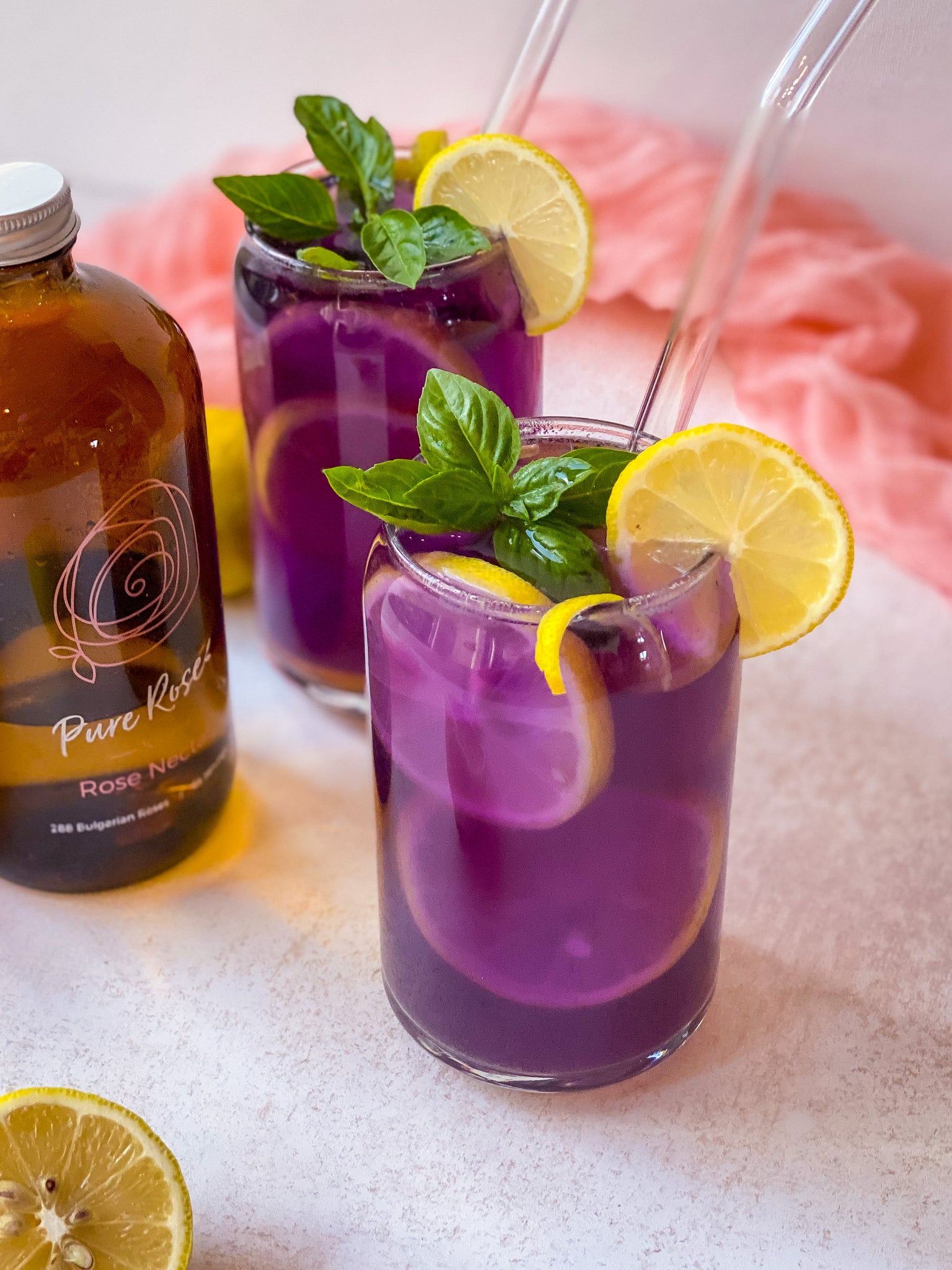 Lemon Rose Butterflypea Flower Tea