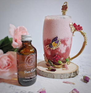 Vegan Strawberry Rose  Smoothie